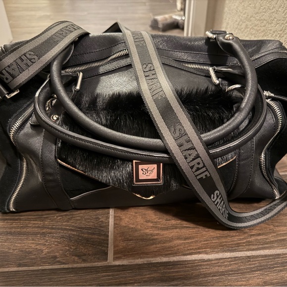 Sharif Black Mini Duffel Bag - Picture 2 of 6